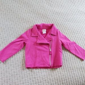 Moto Zip Circo Jacket 2T hot pink